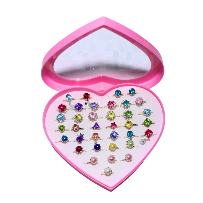 Детски пръстен - цветни камъни