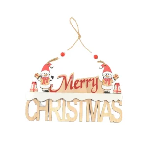 Дървен венец - Merry Christmas - 13х7.5см