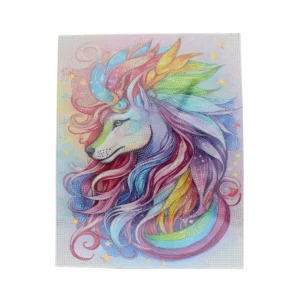 Диамантен гоблен „Мистичен вълк“ – свобода, сила и интуиция - 50х40cm