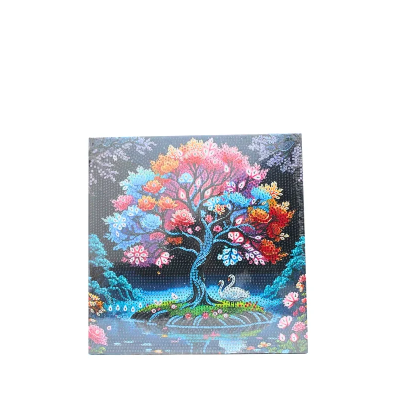 Диамантен гоблен „Дървото на живота“ – хармония, баланс и енергия - 25х25cm